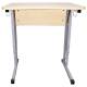 Стол-парта 1-местный, регулируемый угол, "Умник", 600х500х520-640 мм, рост 2-4, серый каркас, ЛДСП клён. Фото товара с разных ракурсов.