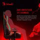 Кресло игровое A4Tech Bloody GC-870 черный/красный ромбик эко.кожа с подголов. крестов. металл. Фото товара с разных ракурсов.
