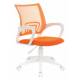 Кресло Бюрократ CH-W695NLT оранжевый TW-38-3 TW-96-1 сетка/ткань крестовина пластик пластик белый главное фото в маленьком размере