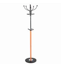 Вешалка-стойка  "CR-318", металл/мрамор, 1,8 м, на диске диаметром 36 см, 5 крючков+4 дополнительных, орех, 601743