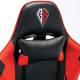 Кресло компьютерное  "Hunter GM-130", две подушки, экокожа, черное/красное, 532797. Фото товара с разных ракурсов.