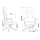 Кресло бюрократ DAO (черная кожа). Фото товара с разных ракурсов.