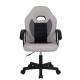 Кресло детское компьютерное CHAIRMAN CH111 экокожа, серый/светло-серый. Фото товара с разных ракурсов.