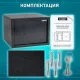 Сейф мебельный DASWERK (ДАСВЕРК) SC-250KL (250х350х250 мм), ключевой замок, графит, 291342. Фото товара с разных ракурсов.