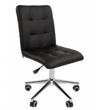 Кресло CHAIRMAN 030 (черная экокожа/хром)