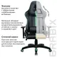 Игровое кресло  "GT Carbon GM-120", две подушки, экокожа, черное/зеленое, 531929. Фото товара с разных ракурсов.