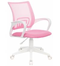 Кресло Бюрократ CH-W695NLT розовый TW-06A TW-13A сетка/ткань крестовина пластик пластик белый
