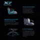 Кресло игровое A4Tech X7 GG-1400 синий крестов. пластик. Фото товара с разных ракурсов.
