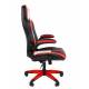 Офисное кресло Chairman Game 15 Россия экокожа черный/красный/белый. Фото товара с разных ракурсов.